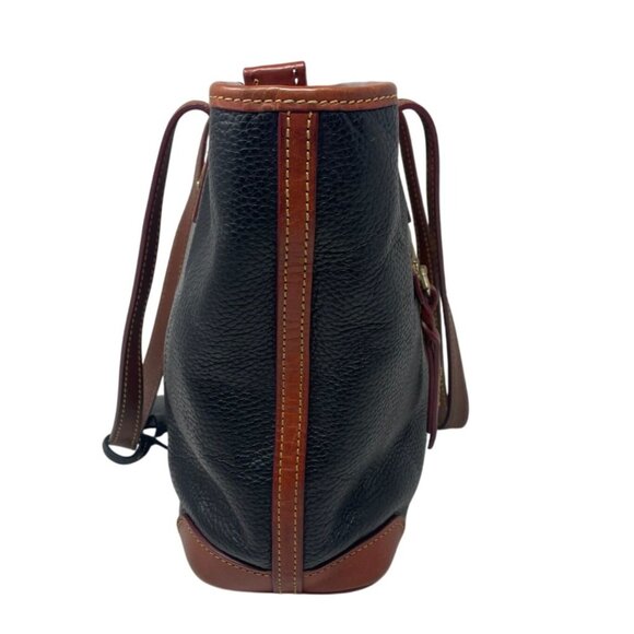 Dooney & Bourke Black and Copper Leather Colored Tote - Picture 3 of 16